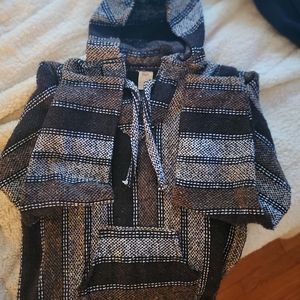 Mexican Textile Baja Hoodie Sandy Size Medium